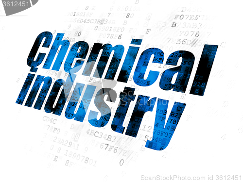 Image of Manufacuring concept: Chemical Industry on Digital background
