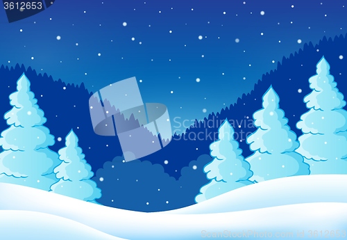 Image of Winter theme landscape 2