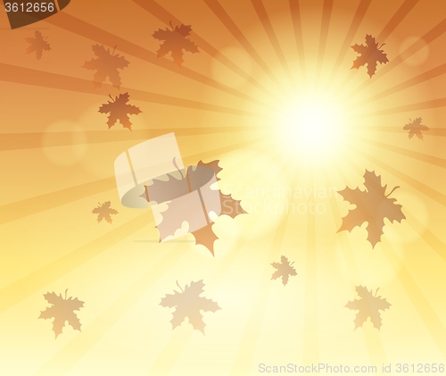 Image of Autumn sky theme background 4