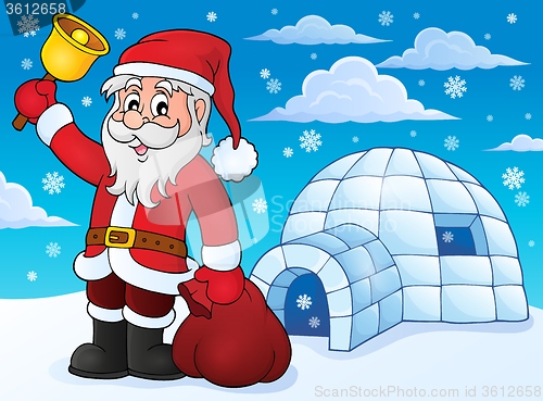 Image of Igloo with Santa Claus theme 3
