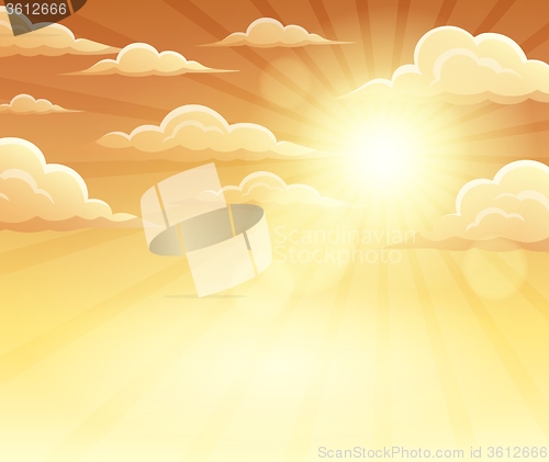 Image of Autumn sky theme background 3