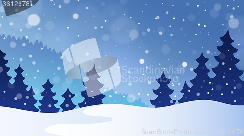 Image of Winter theme landscape 3