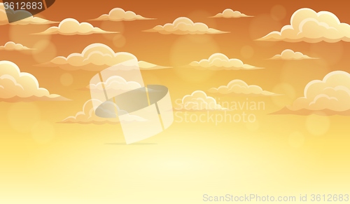 Image of Autumn sky theme background 5