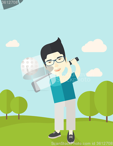Image of Golf player on field.