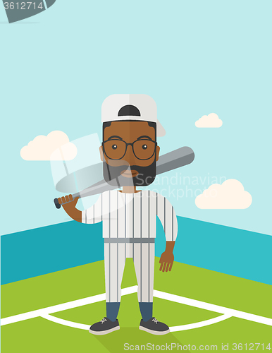 Image of Baseball player on field.