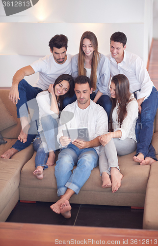 Image of group of friends taking selfie