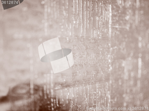 Image of Retro look Decorated glass