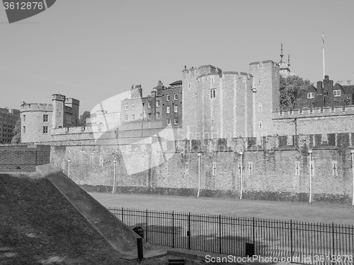 Image of Black and white Tower of London