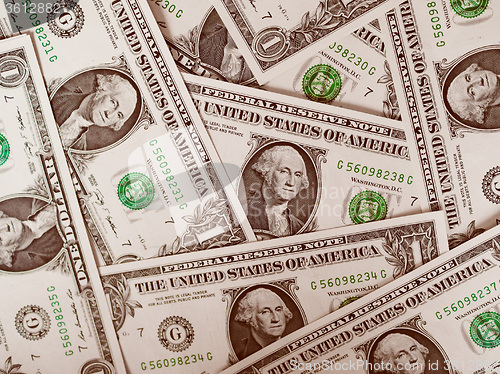 Image of Retro look Dollar notes 1 Dollar