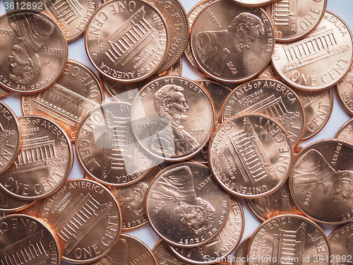 Image of Dollar coins background