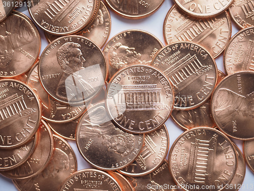 Image of Dollar coins background