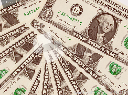 Image of Retro look Dollar notes 1 Dollar