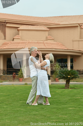Image of Senior couple dancing