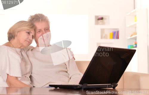 Image of Mature couple relaxing