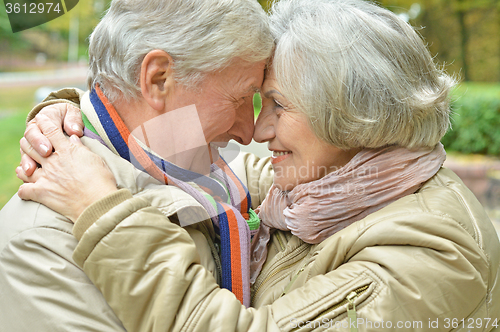 Image of couple in autumn park