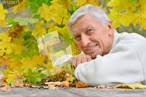 Image of happy senior man 