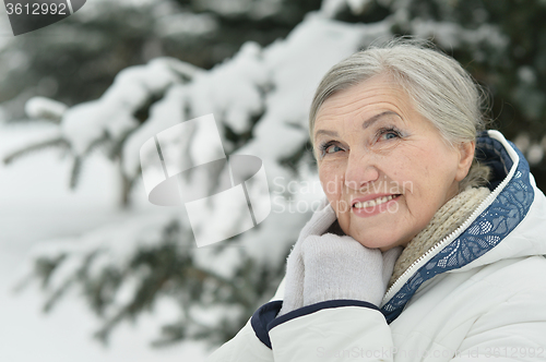 Image of beautiful old woman