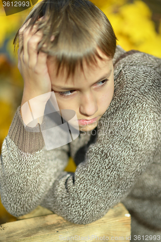 Image of Little sad boy