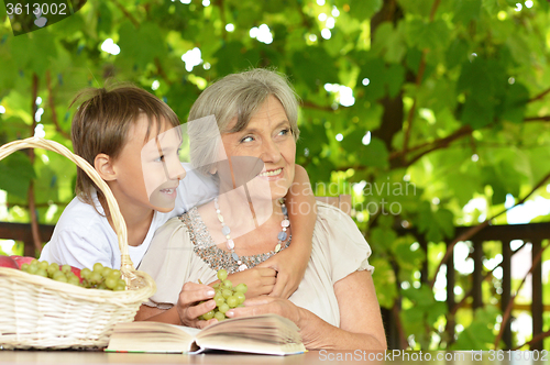 Image of Grandmother with her grandson