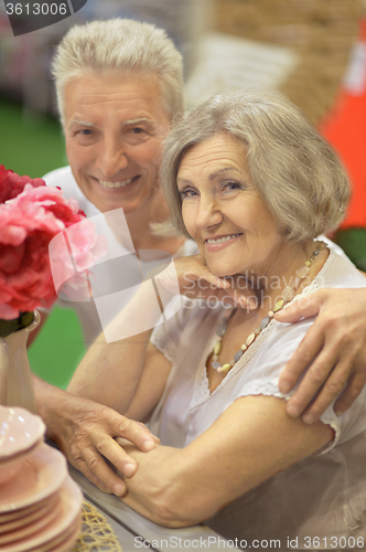 Image of  Senior couple sitting 