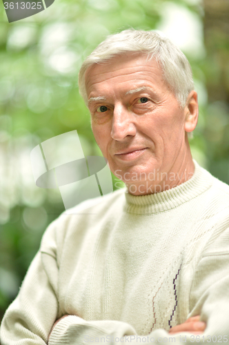 Image of Senior man in the park 