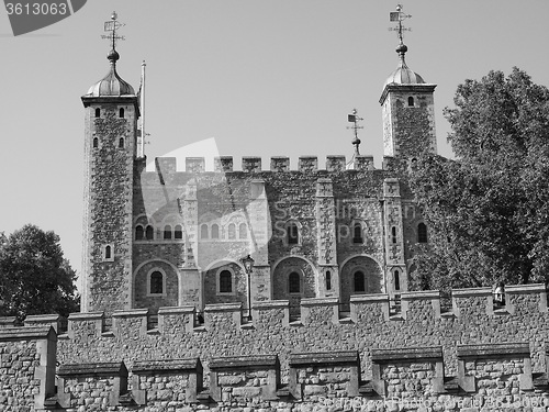 Image of Black and white Tower of London