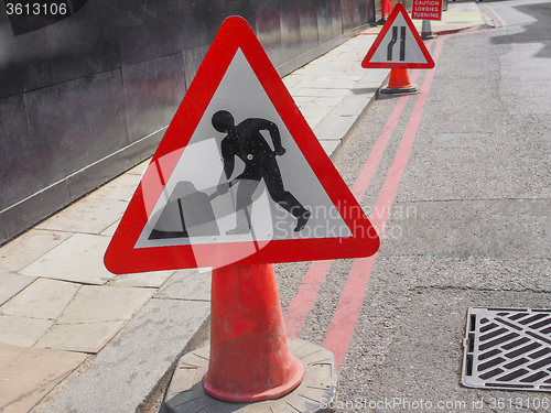 Image of Roadworks sign