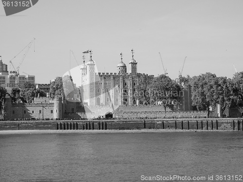 Image of Black and white Tower of London