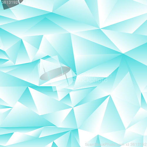 Image of Abstract Green Polygonal Background