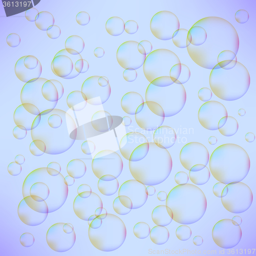 Image of Transparent Colorful Foam Bubbles