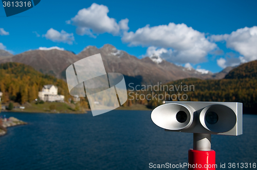 Image of 
Overview of Lake St. Moritz, Switzerland