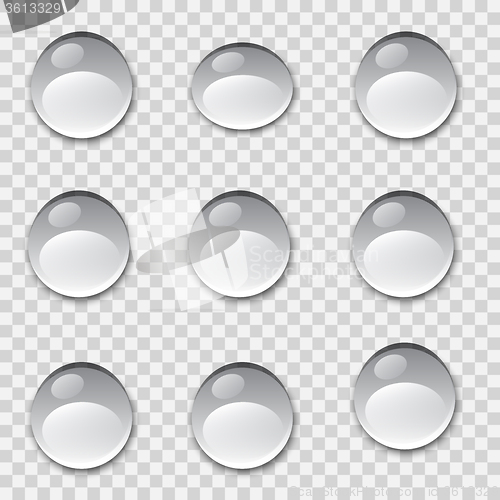 Image of Set of water drops. illustration.