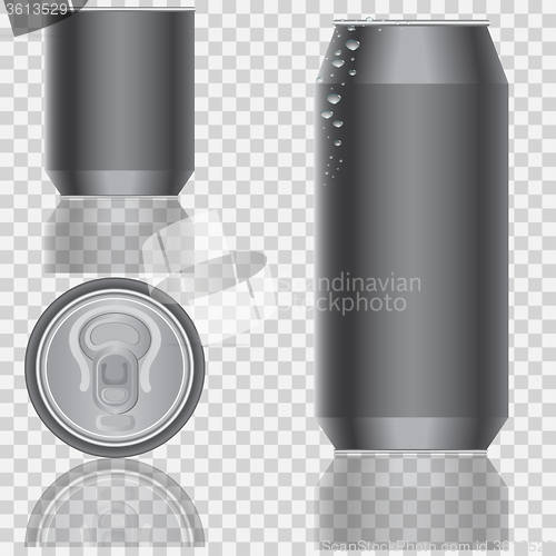 Image of Aluminum packaging for beverages. illustration.