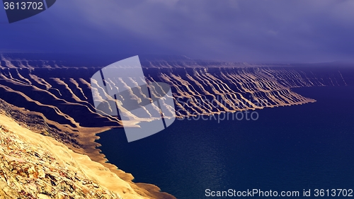 Image of Volcanic landscape panorama