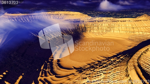 Image of Volcanic landscape panorama