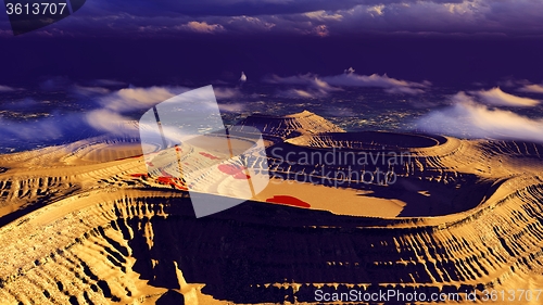 Image of Volcanic landscape panorama