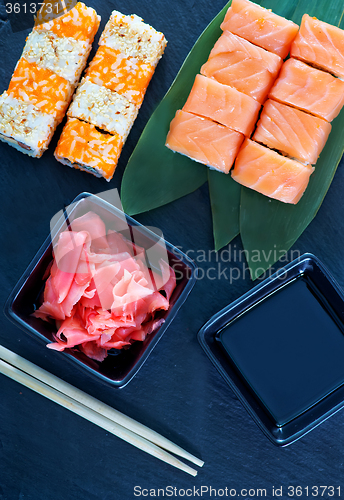 Image of fresh sushi 