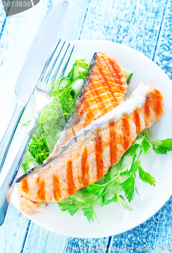 Image of fried salmon
