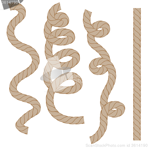 Image of Rope Set Isoated