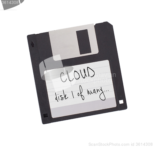 Image of Floppy Disk - Tachnology from the past, isolated on white