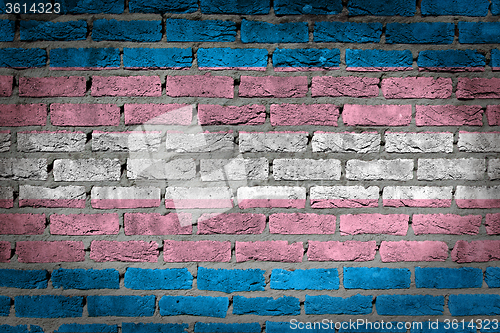 Image of Dark brick wall - Trans Pride