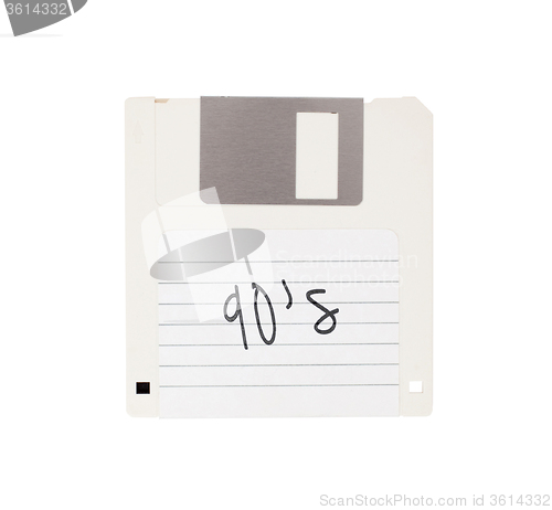 Image of Floppy Disk - Tachnology from the past, isolated on white