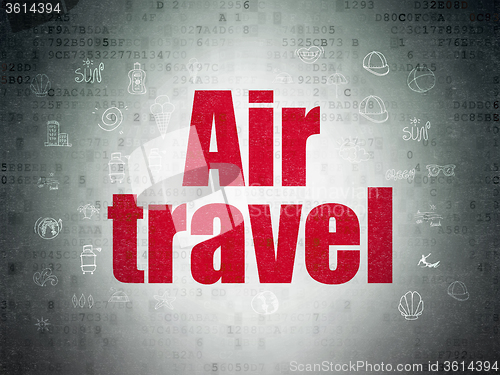 Image of Tourism concept: Air Travel on Digital Paper background