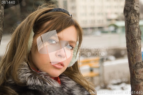 Image of Portrait of the beautiful girl outdoor 6