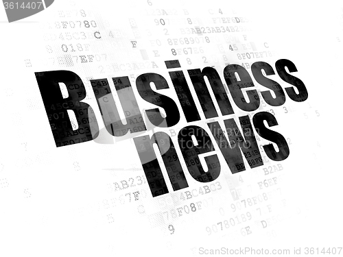 Image of News concept: Business News on Digital background