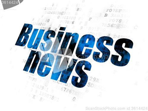 Image of News concept: Business News on Digital background