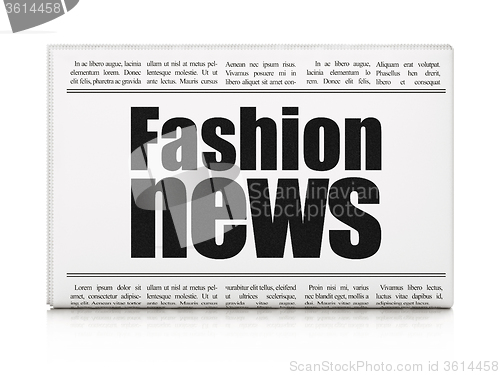 Image of News concept: newspaper headline Fashion News