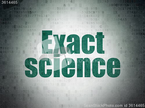 Image of Science concept: Exact Science on Digital Paper background