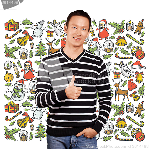 Image of Man Looking For Christmas Gifts