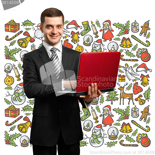 Image of Man Looking For Christmas Gifts